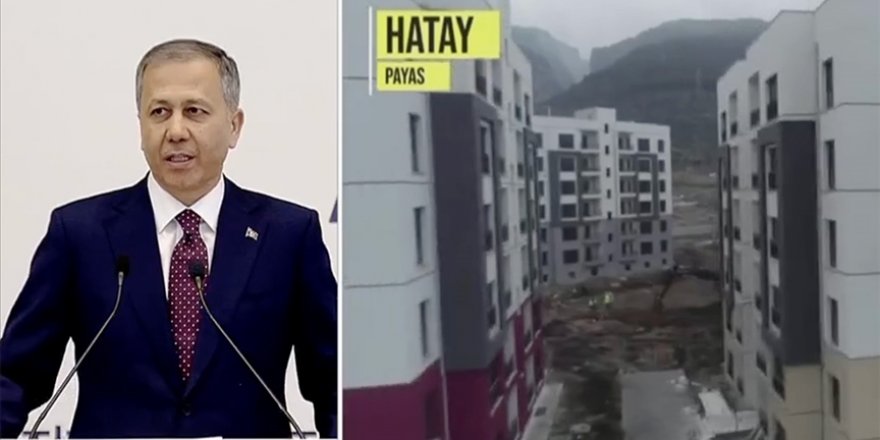 İçişleri Bakanı Yerlikaya: 41 bin deprem konut ve 5 bin köy evinin kura çekimi yapılacak