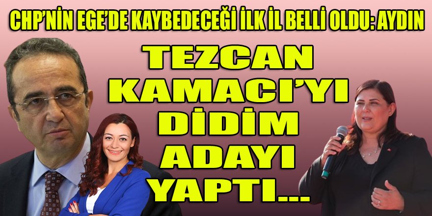 Tezcan'ın CHP'nin Aydın'da seçim kaybetmesini Didim üzerinden garantiye aldığı bildirildi!