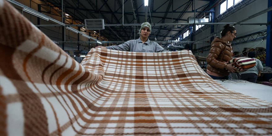 Battaniye üretim merkezi Uşak ihracat hedeflerine odaklandı