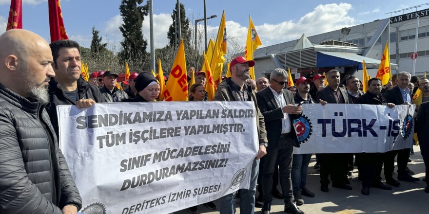 Türk İş 3. Bölge Temsilciliği, silahlı saldırının yaşandığı fabrika önünde basın açıklaması yaptı