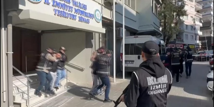 Kafes-41 operasyonunun 2. dalgasında İzmir'de 6 şüpheli tutuklandı