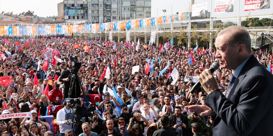 Cumhurbaşkanı Erdoğan, partisinin Aydın mitinginde konuştu