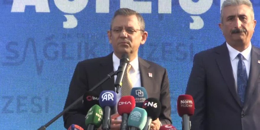 CHP Genel Başkanı Özel, Bursa'da açılış törenlerinde konuştu