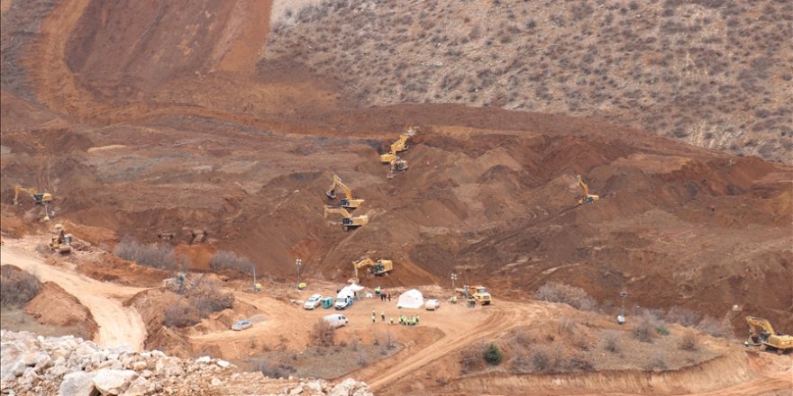 Erzincan'da maden ocağındaki toprak kaymasının yeni görüntüsü ortaya çıktı