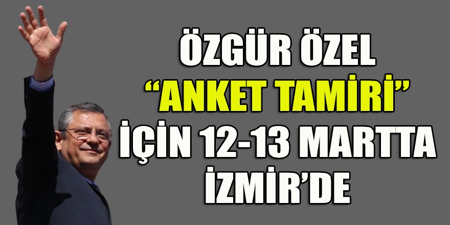 Özgür Özel'in İzmir "Anket Tamir" programı Telegram Haber'de!