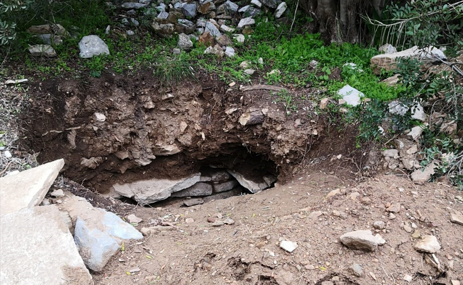 Bodrum Pedasa Antik Kenti'nde kaçak kazı yapıldığı tespit edildi