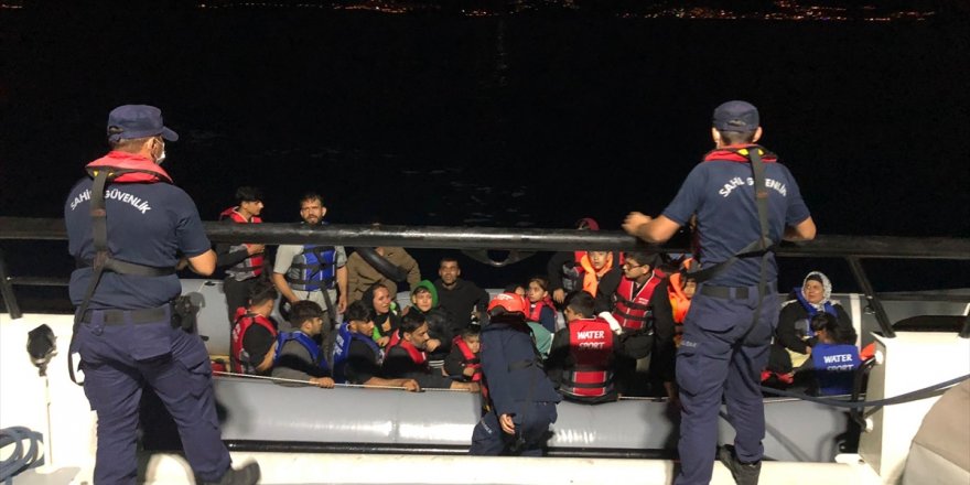 Bodrum açıklarında 68 düzensiz göçmen yakalandı, 20 göçmen kurtarıldı
