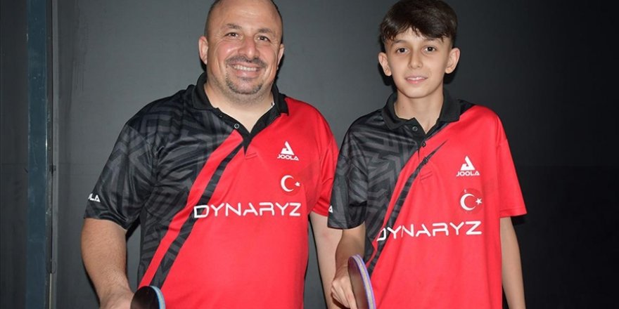Masa tenisi antrenörü baba, Avrupa şampiyonu oğlunu yeni başarılara hazırlıyor