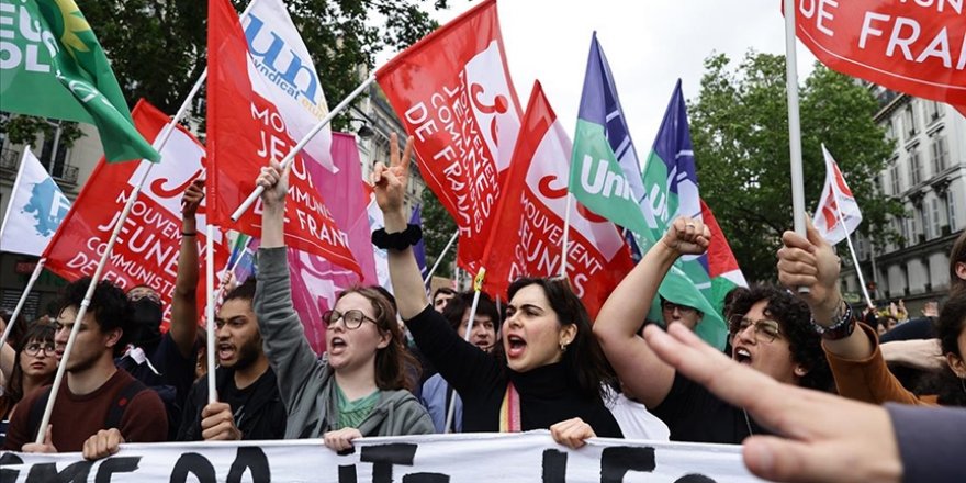 Fransa'nın Lyon kentinde aşırı sağa karşı gösteri yapıldı