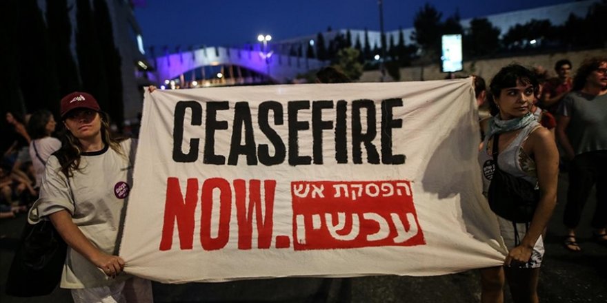 İsrail polisinden Batı Kudüs’te düzenlenen gösteriye müdahale