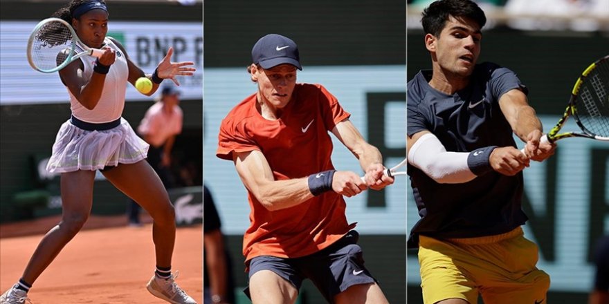 Wimbledon'da Sinner, Alcaraz ve Gauff, dördüncü tura çıktı