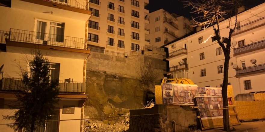 Ankara'da çökme tehlikesi olan 8 katlı apartman ve çevresindeki 15 bina boşaltıldı