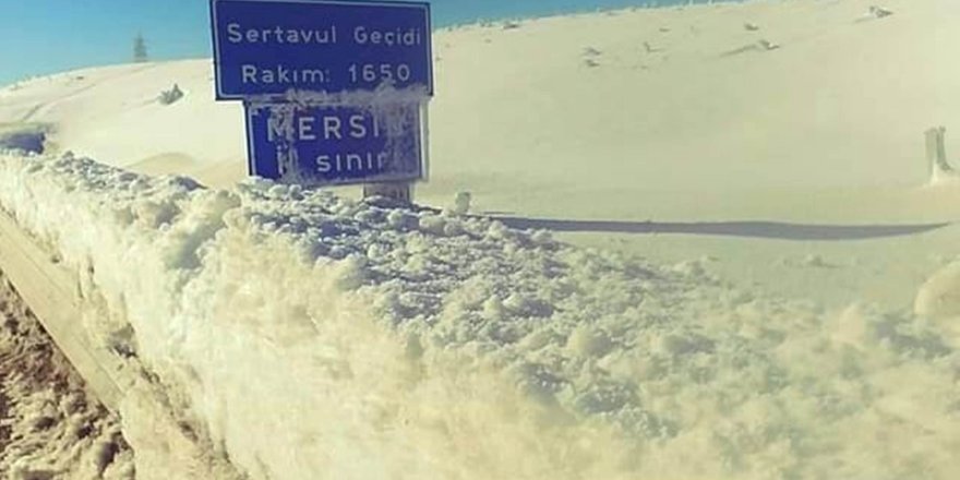 Sertavul'da zincirsiz geçişe izin yok