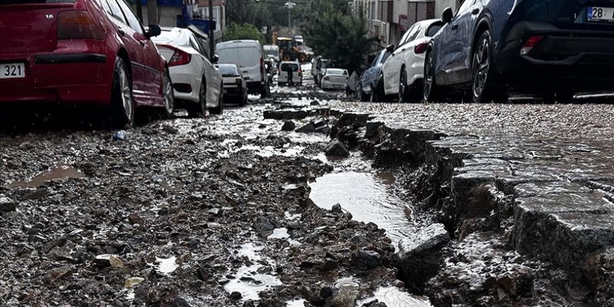 Giresun ve Gümüşhane'de sağanak etkili oldu