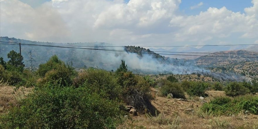 Kayseri'de ormanlık alanda çıkan yangına müdahale ediliyor