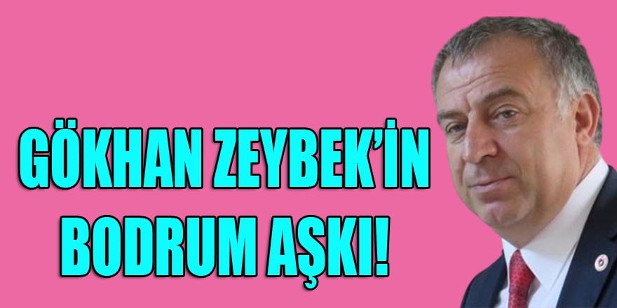 CHP Genel Başkan Yardımcısı Gökhan Zeybek'in Bodrum Aşkı!