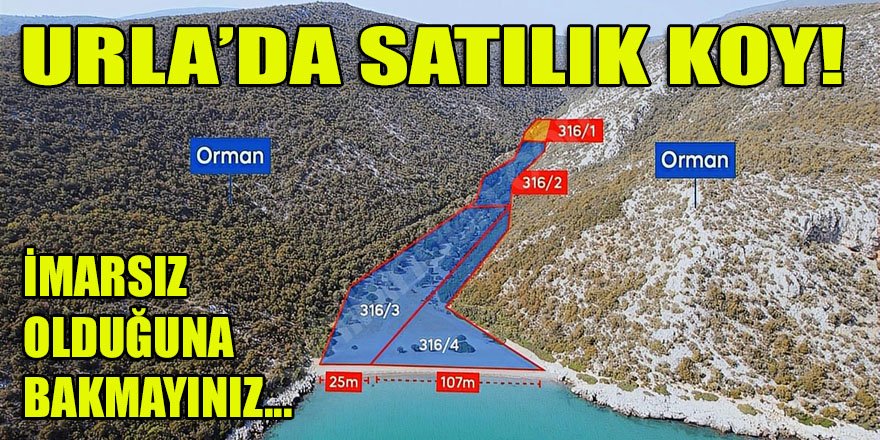 Urla'nın eşsiz koyu satılığa çıkarıldı!