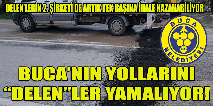 Buca'nın asfalt yama işleri "Delen"lere emanet!