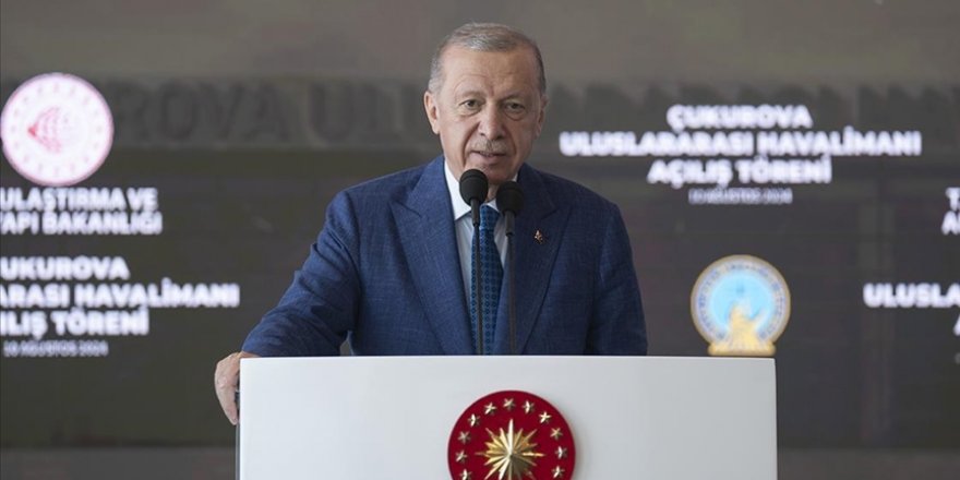 Cumhurbaşkanı Erdoğan: Çukurova Uluslararası Havalimanı 3 bin kişinin istihdamına vesile olacak