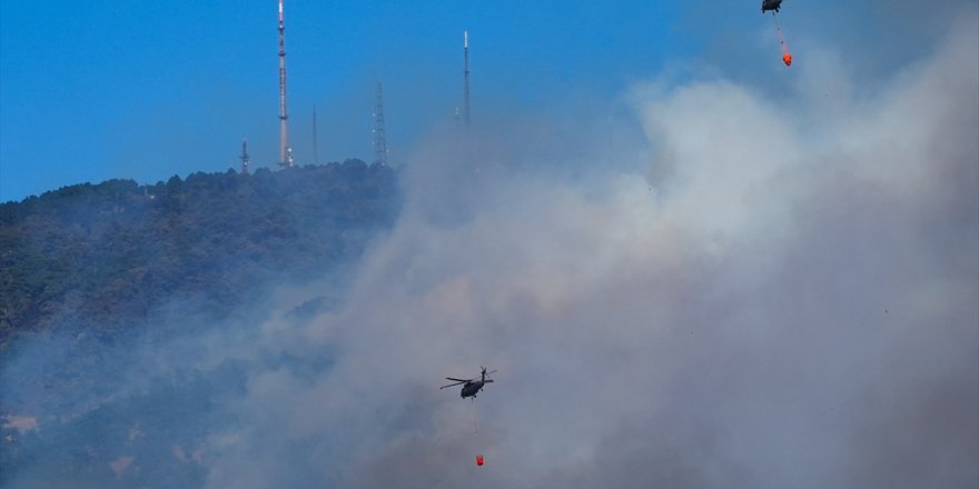 İzmir Karşıyaka'daki orman yangını sanayi sitesine sıçradı