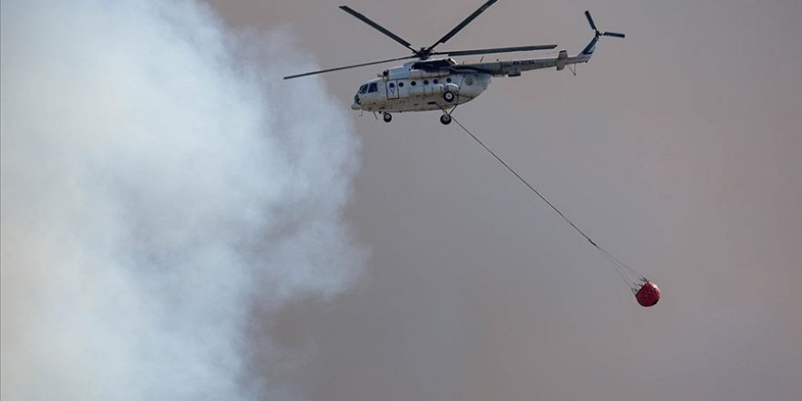 MSB 13 helikopterle orman yangınlarını söndürme çalışmalarına destek veriyor