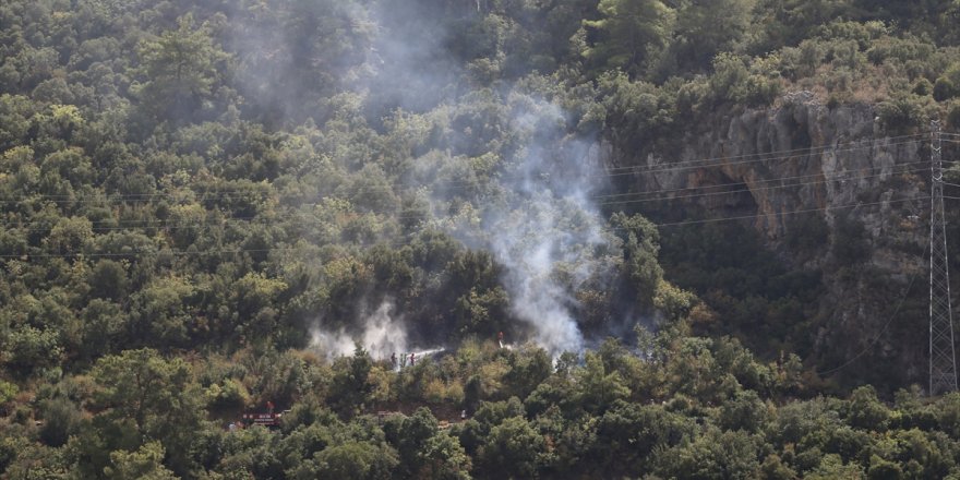 Fethiye'de ormanlık alanda çıkan söndürüldü