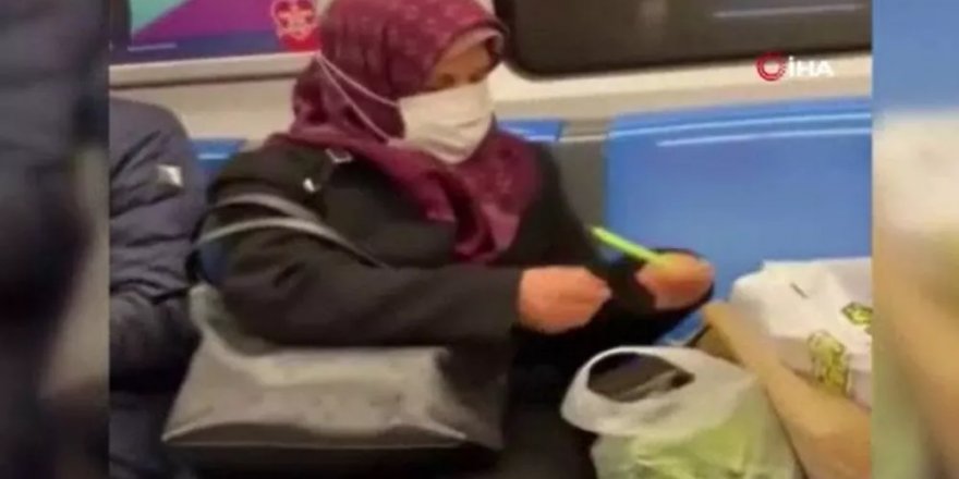 Metroda fasulye ayıklarken çekilen videosu gündem oldu: ‘Güzel yorum yapanlar için de pişirebilirim’