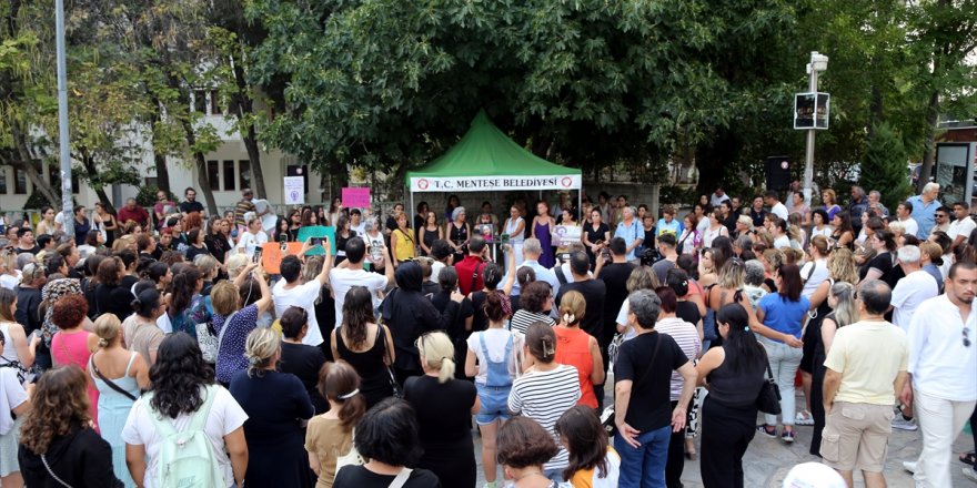 Muğla'da dün yaşanan kadın cinayeti protesto edildi