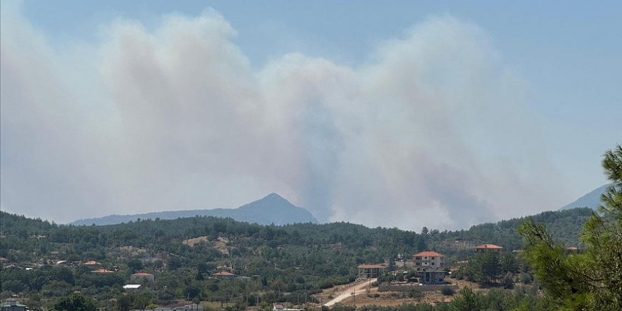 Muğla'da çıkan orman yangınına müdahale ediliyor