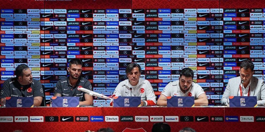 A Milli Futbol Takımı Teknik Direktörü Montella: Birlikteliği bozmamamız gerekiyor