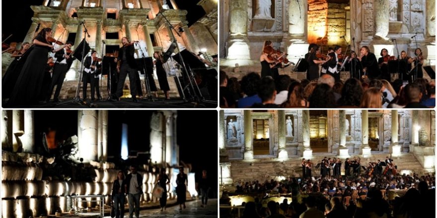 Gece Müzeciliği konserlerinin ilki, Efes Antik Kenti'nde düzenlendi