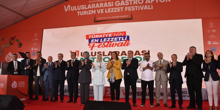 Aile ve Sosyal Hizmetler Bakanı Göktaş, 6. Uluslararası Gastro Afyon Turizm ve Lezzet Festivalinin açılışında konuştu