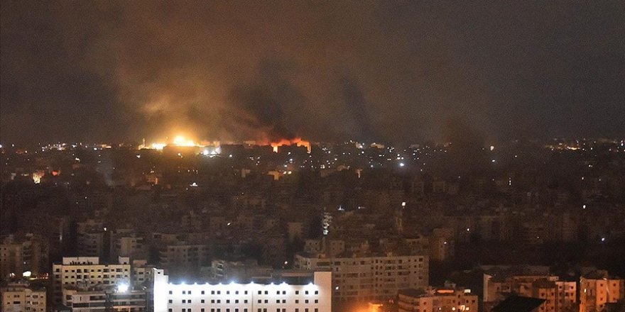 İsrail Beyrut'un güneyindeki Dahiye'ye gece saatlerinde 30 hava saldırısı düzenledi