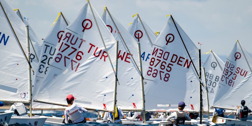 TYF Yelken Ligi 1. Ayak Optimist Yarışları, İzmir'de tamamlandı