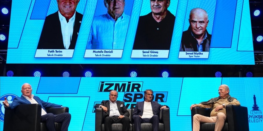 İzmir Spor Zirvesi'nde "Efsanelerle futbol" oturumu gerçekleştirildi