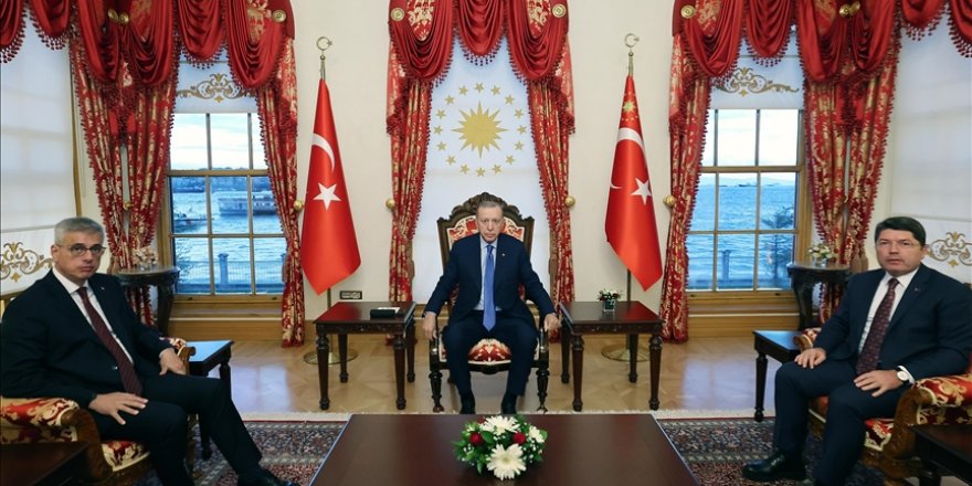 Cumhurbaşkanı Erdoğan, Adalet Bakanı Yılmaz ve Sağlık Bakanı Memişoğlu'nu kabul etti