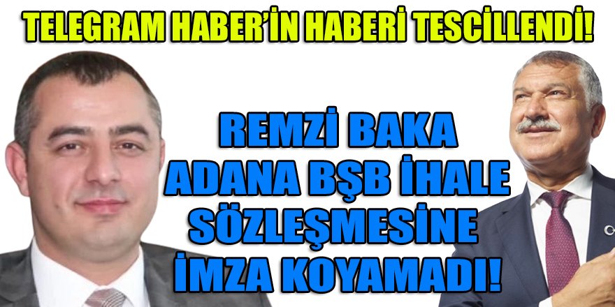 İETT otobüslerinin bakımını KM'si 45 TL'den yapan Remzi Baka, Adana BŞB ihalesinde 15 TL teklif vermesine karşın sözleşme imzalayamadı!