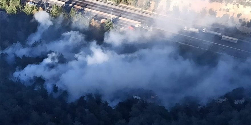 Mersin'de ormanlık alanda çıkan yangına müdahale ediliyor