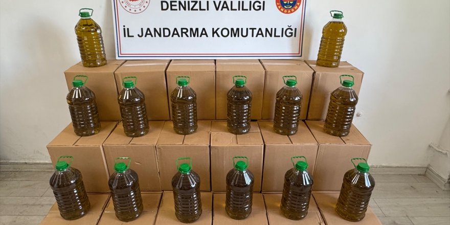 Denizli'de pamuk ve soya yağlarından sahte zeytinyağı üreten 3 kişi yakalandı