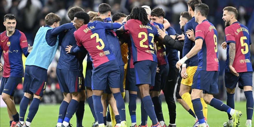 LaLiga'da El Clasico'yu farklı kazanan Barcelona, liderliğini pekiştirdi