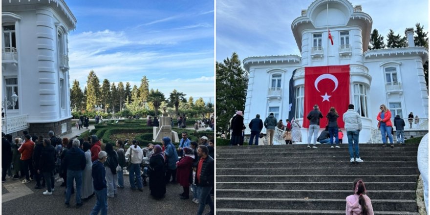 Trabzon'daki Atatürk Köşkü'nü binlerce kişi ziyaret etti