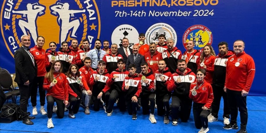 Milli muaythai sporcuları, Avrupa Şampiyonası'nda 14 madalya kazandı