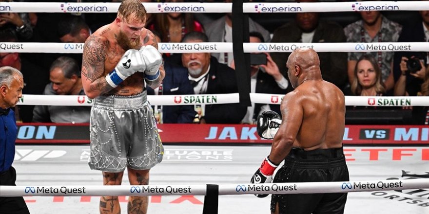 Jake Paul, ağır sıklet boks müsabakasında Mike Tyson'ı mağlup etti