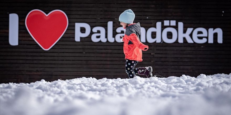 Palandöken Kayak Merkezi karla kaplandı