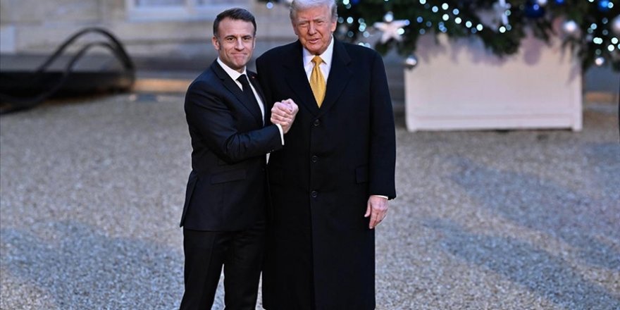 Macron, Notre Dame Katedrali'nin açılış töreni kapsamında Trump'ı Paris'te ağırladı