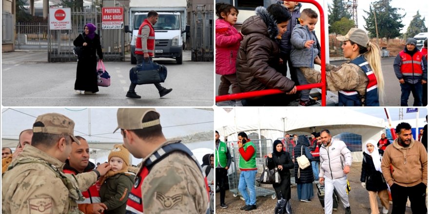 Türkiye'deki Suriyeliler ülkelerine dönüyor