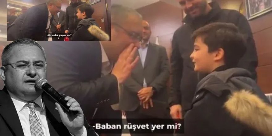 CHP’li Keçiören Belediye Başkanı Mesut Özarslan’dan küçük çocuğa skandal soru: Baban rüşvet yer mi?