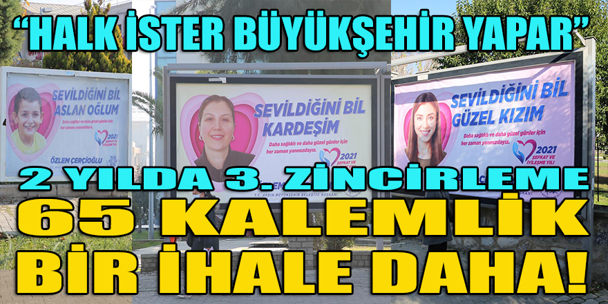 Aydın BŞB'den "zincirleme" ihalelerde yılbaşı sürprizi!