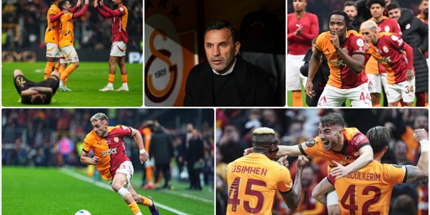 Galatasaray, Süper Lig'in devre arasına zirvede girdi