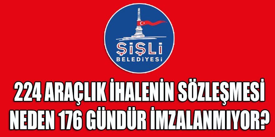 Şişli belediyesi çıktığı ihalelerin sözleşmelerini imzalamayı unutuyor mu?